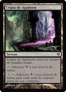 Crypt of Agadeem
Zendikar - Portuguese
Single
Magic The Gathering