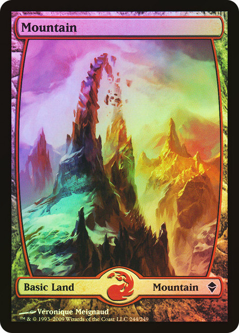 Mountain (#244) (Full Art)\nZendikar\nSingle\nMagic The Gathering