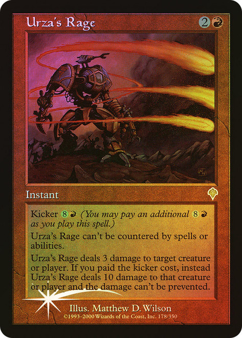 Urza's Rage\nInvasion\nSingle\nMagic The Gathering