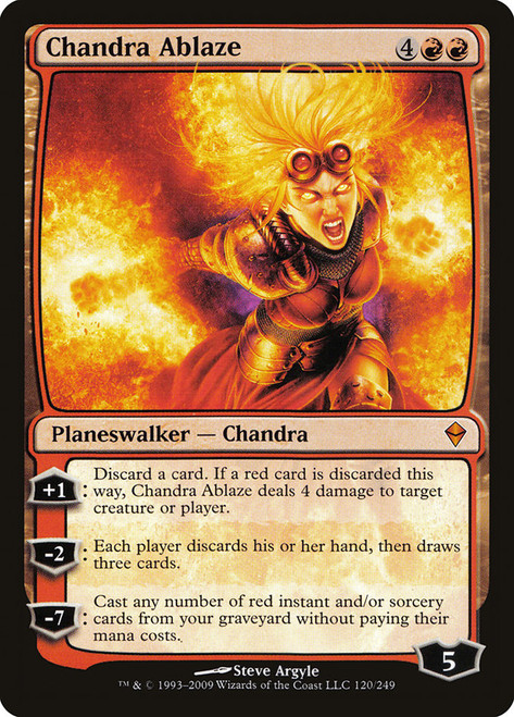 Chandra Ablaze\nZendikar\nSingle\nMagic The Gathering