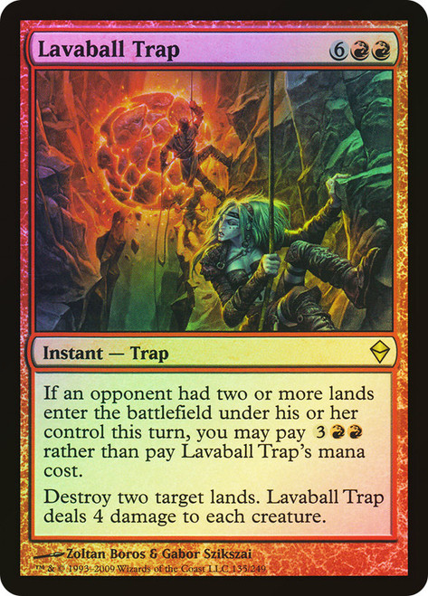 Lavaball Trap\nZendikar\nSingle\nMagic The Gathering