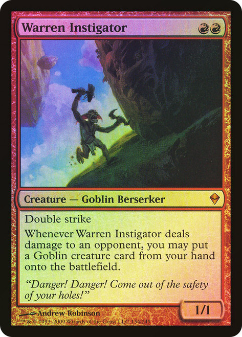 Warren Instigator\nZendikar\nSingle\nMagic The Gathering