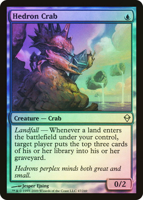 Hedron Crab\nZendikar\nSingle\nMagic The Gathering