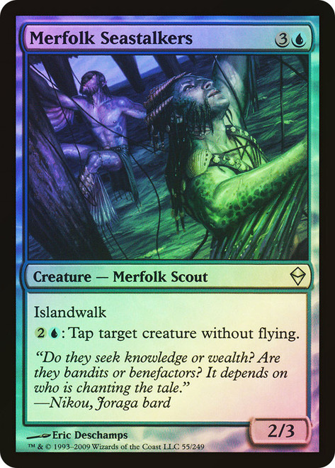 Merfolk Seastalkers\nZendikar\nSingle\nMagic The Gathering