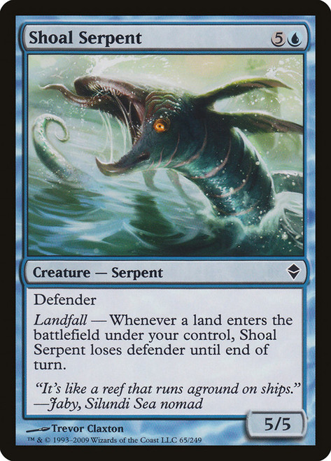 Shoal Serpent\nZendikar\nSingle\nMagic The Gathering