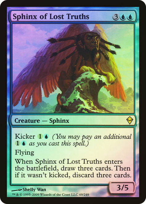 Sphinx of Lost Truths\nZendikar\nSingle\nMagic The Gathering