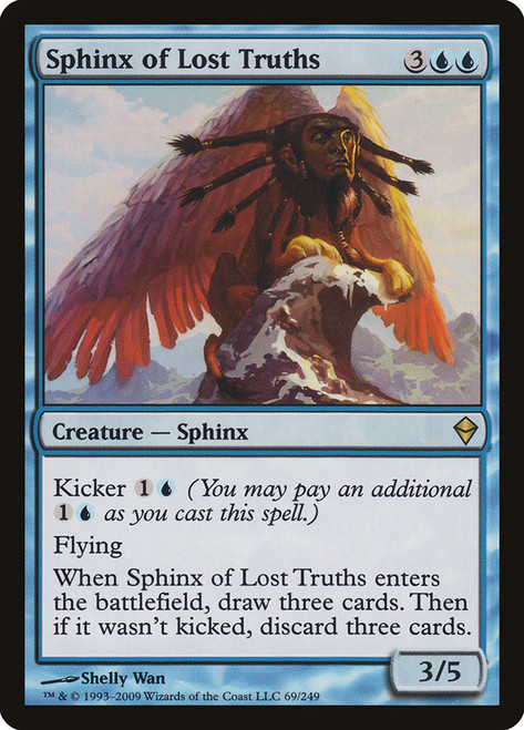 Sphinx of Lost Truths\nZendikar\nSingle\nMagic The Gathering