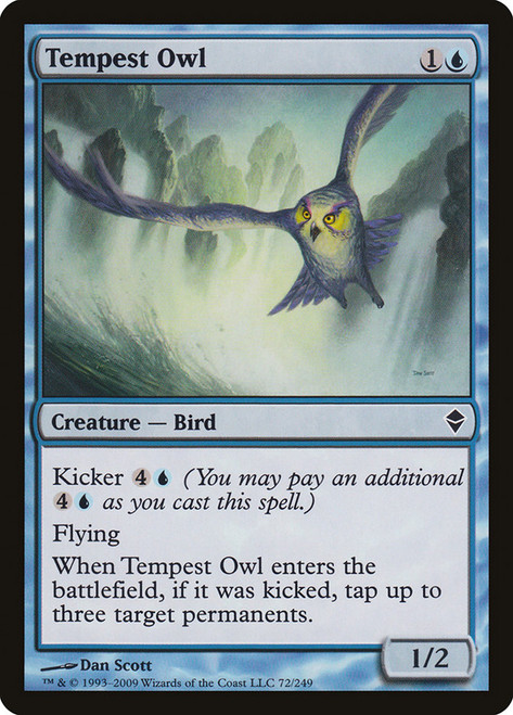 Tempest Owl\nZendikar\nSingle\nMagic The Gathering
