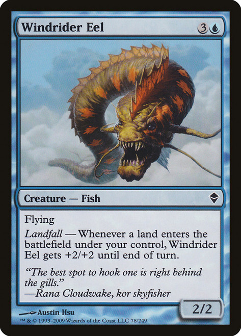 Windrider Eel\nZendikar\nSingle\nMagic The Gathering