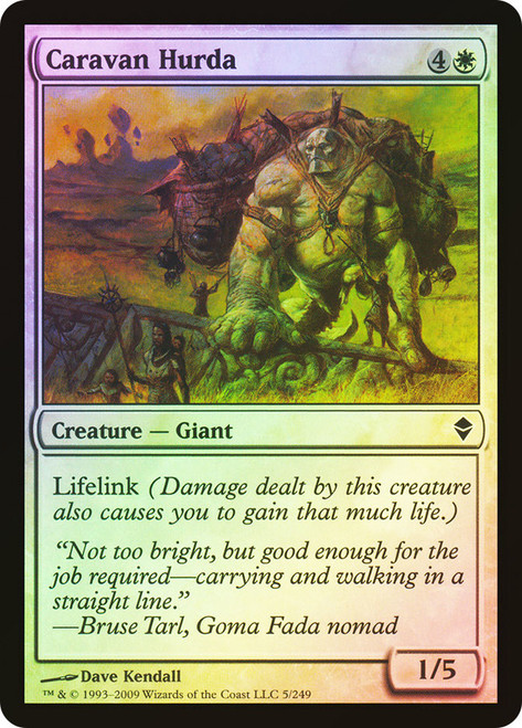 Caravan Hurda\nZendikar\nSingle\nMagic The Gathering