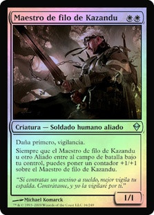 Kazandu Blademaster
Zendikar (Foil) - Spanish
Single
Magic The Gathering