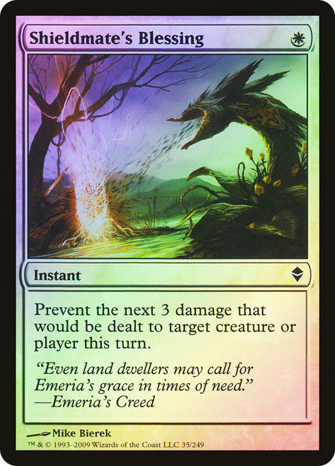 Shieldmate's Blessing\nZendikar\nSingle\nMagic The Gathering