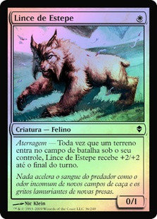 Steppe Lynx
Zendikar (Foil) - Portuguese
Single
Magic The Gathering