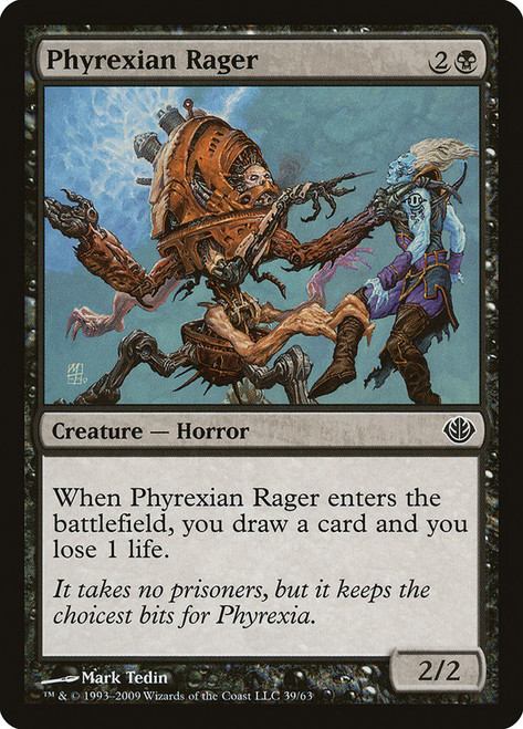 Phyrexian Rager\nDuel Decks: Garruk vs. Liliana\nSingle\nMagic The Gathering