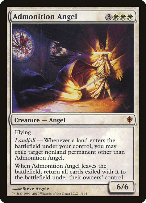 Admonition Angel\nWorldwake\nSingle\nMagic The Gathering
