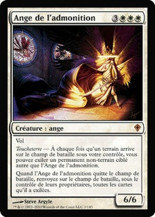 Admonition Angel
Worldwake - French
Single
Magic The Gathering
