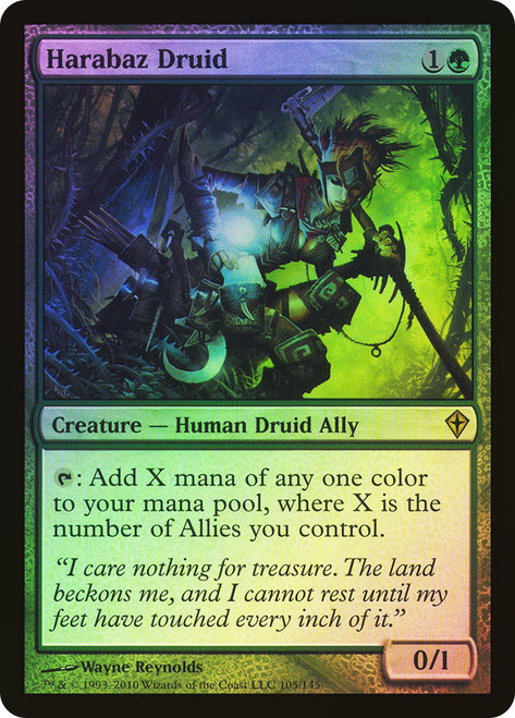 Harabaz Druid\nWorldwake\nSingle\nMagic The Gathering