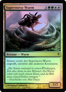 Novablast Wurm
Worldwake (Foil) - German
Single
Magic The Gathering