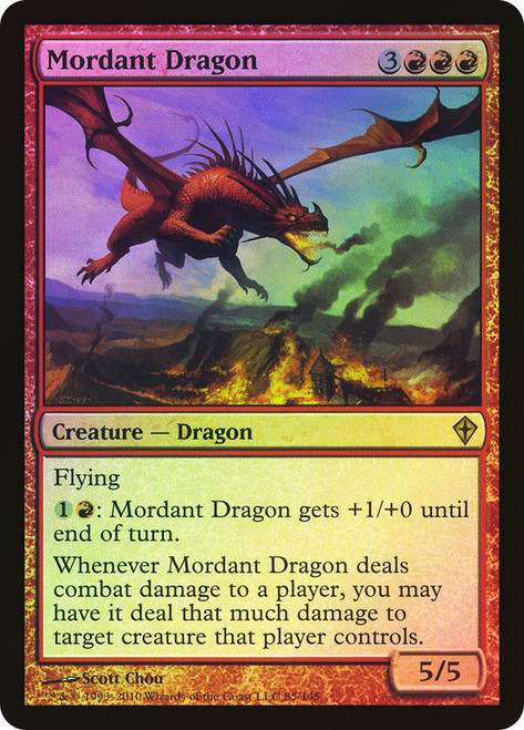 Mordant Dragon\nWorldwake\nSingle\nMagic The Gathering