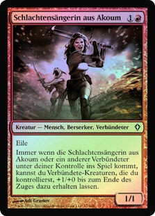 Akoum Battlesinger
Worldwake (Foil) - German
Single
Magic The Gathering