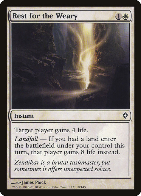 Rest for the Weary\nWorldwake\nSingle\nMagic The Gathering