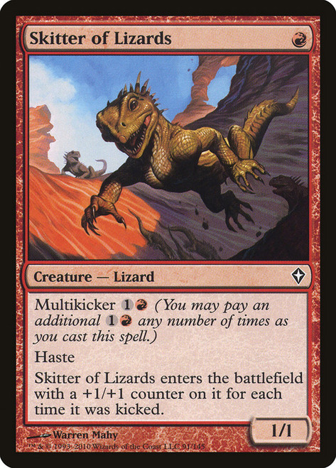 Skitter of Lizards\nWorldwake\nSingle\nMagic The Gathering