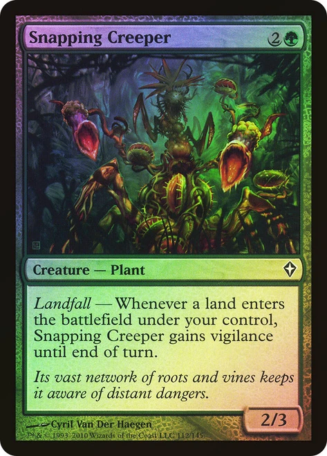Snapping Creeper\nWorldwake\nSingle\nMagic The Gathering