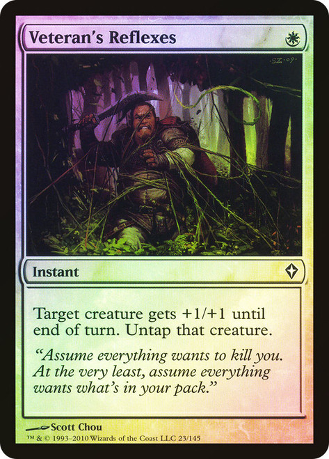 Veteran's Reflexes\nWorldwake\nSingle\nMagic The Gathering