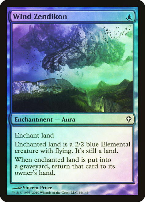 Wind Zendikon\nWorldwake\nSingle\nMagic The Gathering