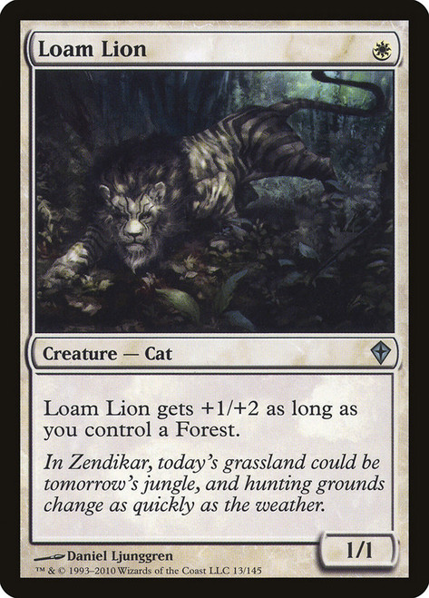 Loam Lion\nWorldwake\nSingle\nMagic The Gathering