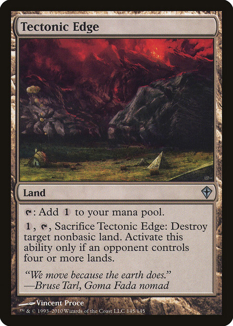 Tectonic Edge\nWorldwake\nSingle\nMagic The Gathering