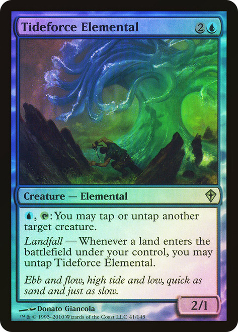 Tideforce Elemental\nWorldwake\nSingle\nMagic The Gathering