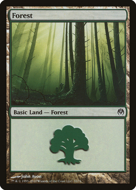 Forest (#70)\nDuel Decks: Phyrexia vs. The Coalition\nSingle\nMagic The Gathering