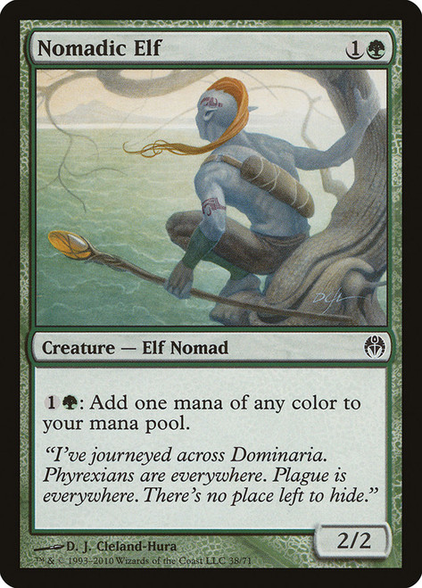 Nomadic Elf\nDuel Decks: Phyrexia vs. The Coalition\nSingle\nMagic The Gathering