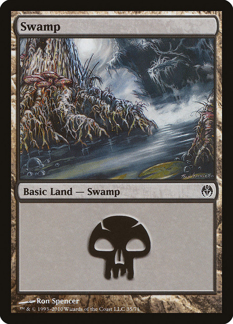 Swamp (#35)\nDuel Decks: Phyrexia vs. The Coalition\nSingle\nMagic The Gathering