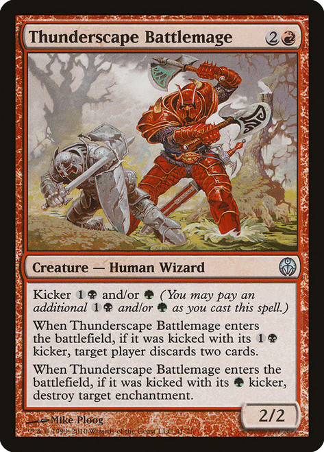 Thunderscape Battlemage\nDuel Decks: Phyrexia vs. The Coalition\nSingle\nMagic The Gathering