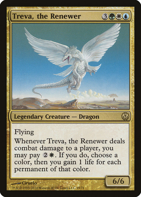 Treva, the Renewer\nDuel Decks: Phyrexia vs. The Coalition\nSingle\nMagic The Gathering