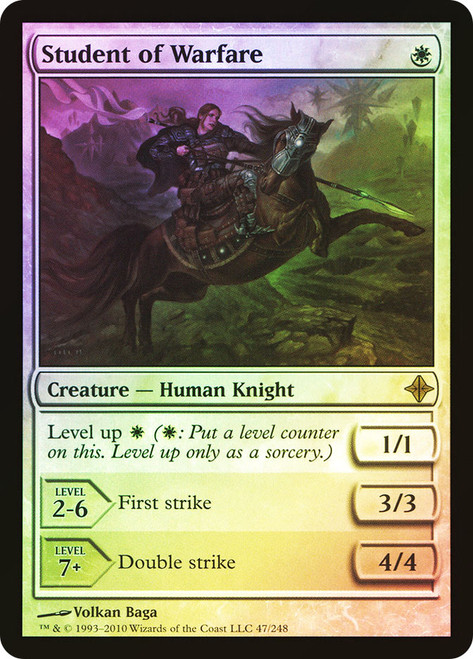 Student of Warfare\nRise of the Eldrazi\nSingle\nMagic The Gathering