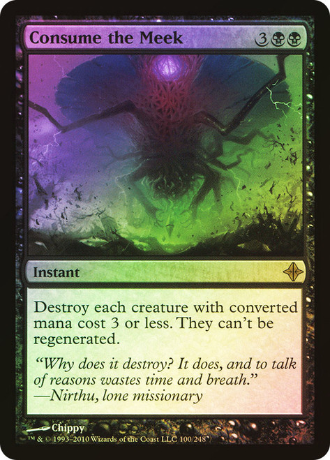 Consume the Meek\nRise of the Eldrazi\nSingle\nMagic The Gathering