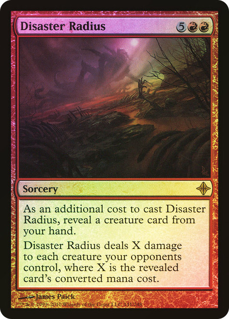 Disaster Radius\nRise of the Eldrazi\nSingle\nMagic The Gathering
