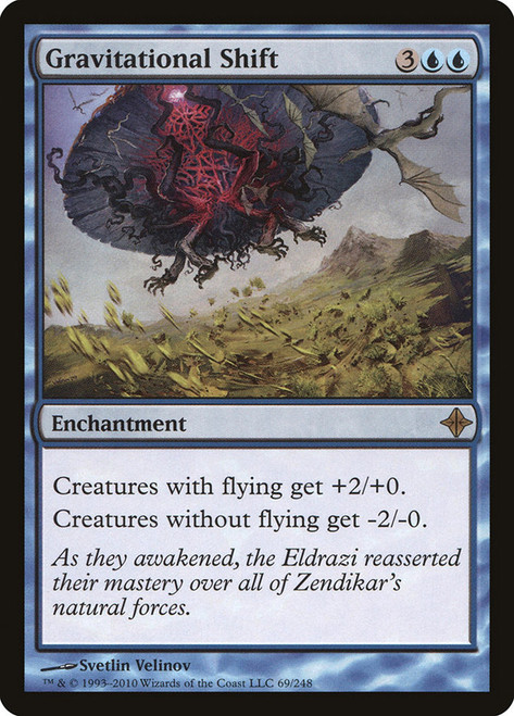Gravitational Shift\nRise of the Eldrazi\nSingle\nMagic The Gathering