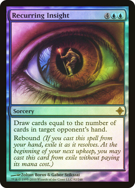 Recurring Insight\nRise of the Eldrazi\nSingle\nMagic The Gathering