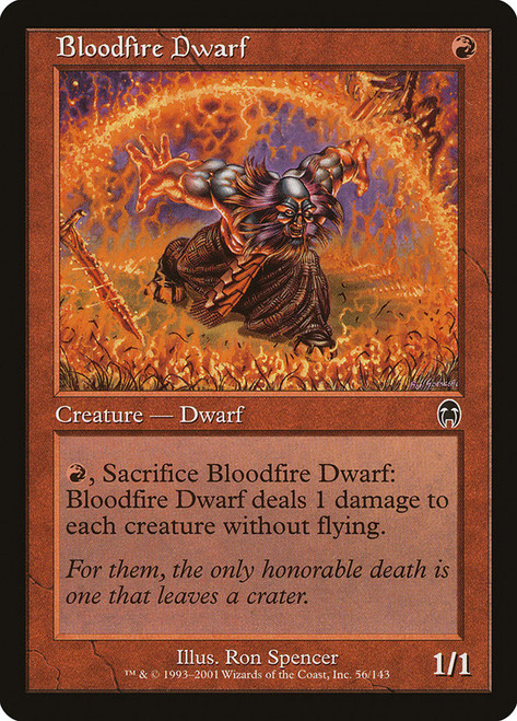 Bloodfire Dwarf\nApocalypse\nSingle\nMagic The Gathering