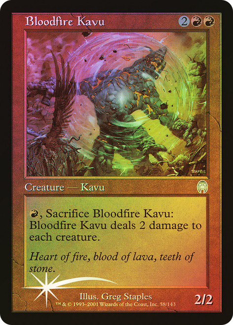 Bloodfire Kavu\nApocalypse\nSingle\nMagic The Gathering