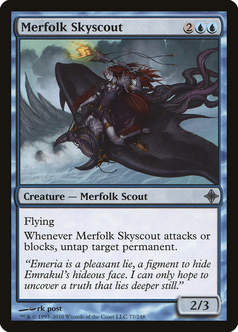 Merfolk Skyscout\nRise of the Eldrazi\nSingle\nMagic The Gathering