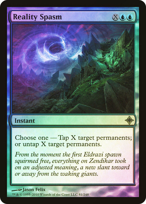 Reality Spasm\nRise of the Eldrazi\nSingle\nMagic The Gathering