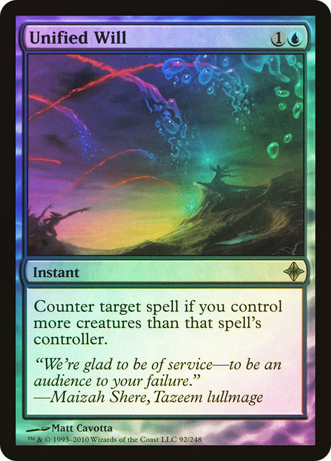 Unified Will\nRise of the Eldrazi\nSingle\nMagic The Gathering