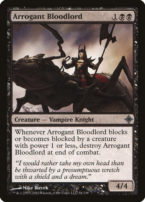 Arrogant Bloodlord\nRise of the Eldrazi\nSingle\nMagic The Gathering