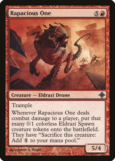 Rapacious One\nRise of the Eldrazi\nSingle\nMagic The Gathering