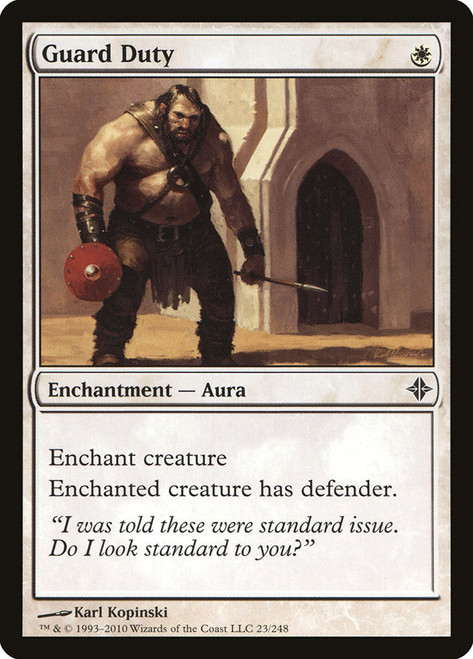 Guard Duty\nRise of the Eldrazi\nSingle\nMagic The Gathering